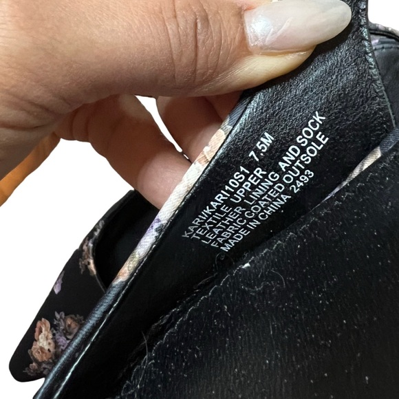 Steve Madden Slingback Floral Kitten Hill, Size 7.5 - Picture 5 of 5